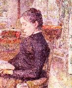 The Reading Room at the Chateau de Malrome toulouse-lautrec